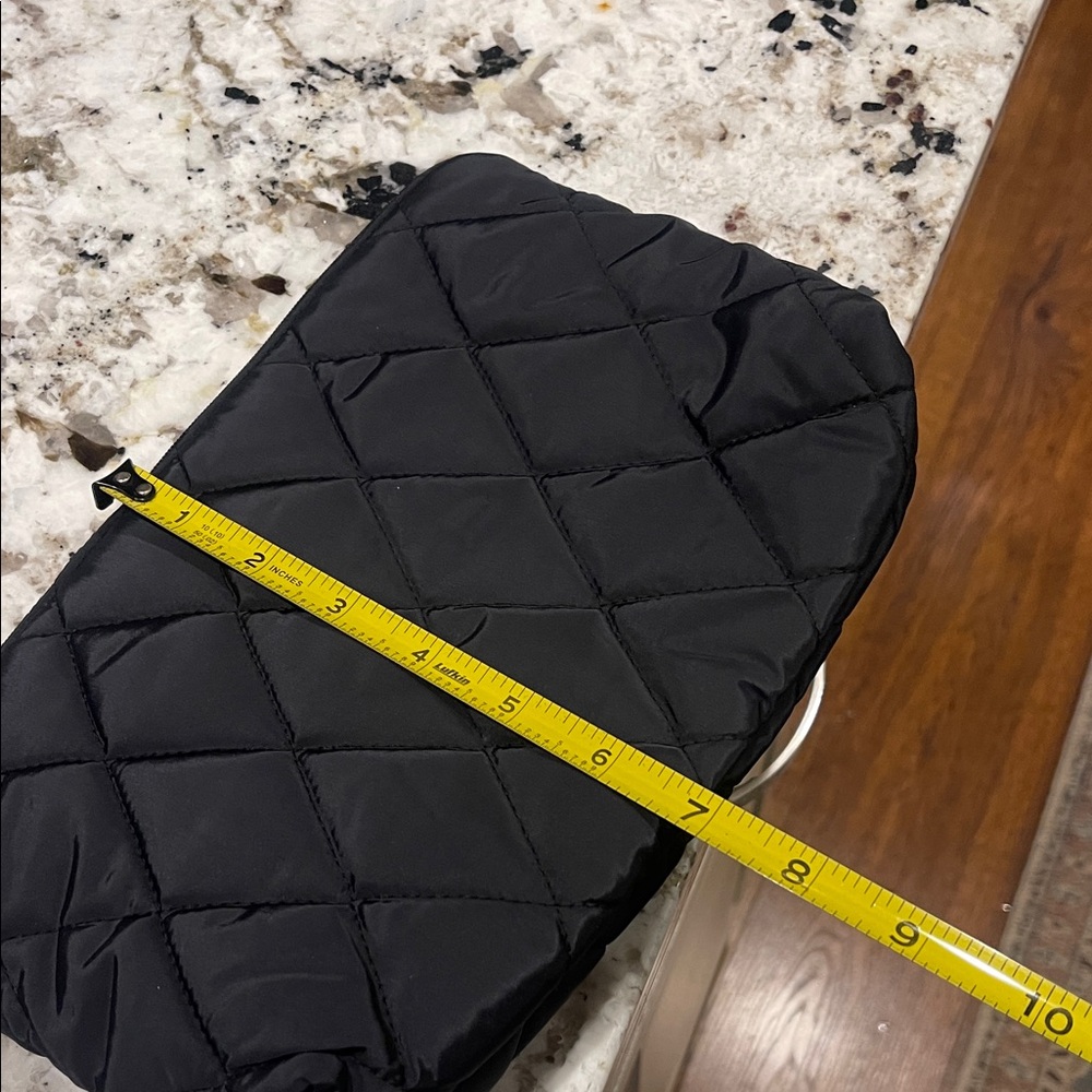 Vera Bradley Quilted Black Backpack with Pouch - Picture 14 of 16